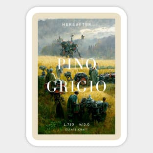 Pino Grigio wine label Sticker